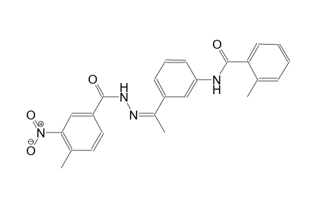 2-methyl-N-{3-[(1Z)-N-(4-methyl-3-nitrobenzoyl)ethanehydrazonoyl]phenyl}benzamide