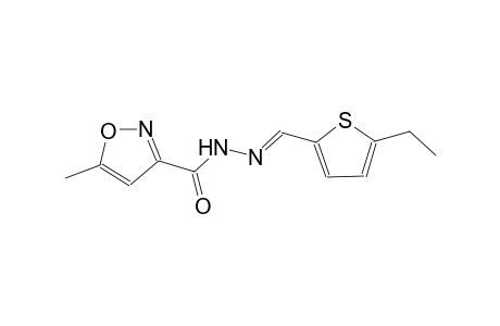N'-[(E)-(5-ethyl-2-thienyl)methylidene]-5-methyl-3-isoxazolecarbohydrazide
