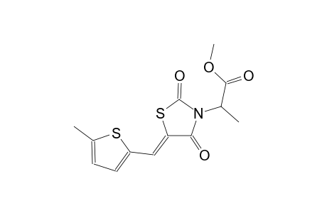 methyl 2-{(5Z)-5-[(5-methyl-2-thienyl)methylene]-2,4-dioxo-1,3-thiazolidin-3-yl}propanoate