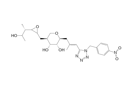 2H-Pyran-3,4-diol, tetrahydro-5-[[3-(2-hydroxy-1-methylpropyl)oxiranyl]methyl]-2-[2-methyl-3-[1-[(4-nitrophenyl)methyl]-1H-tetrazol-5-yl]-2-propenyl]-, [2S-[2.alpha.(E),3.beta.,4.beta.,5.alpha.[2R*,3R*(1R*,2R*)]]]-