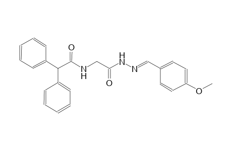 N-{2-[(2E)-2-(4-methoxybenzylidene)hydrazino]-2-oxoethyl}-2,2-diphenylacetamide