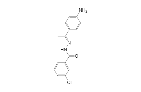 3-Chlorobenzoic acid, [1-(4-aminophenyl)ethylidene]hydrazide