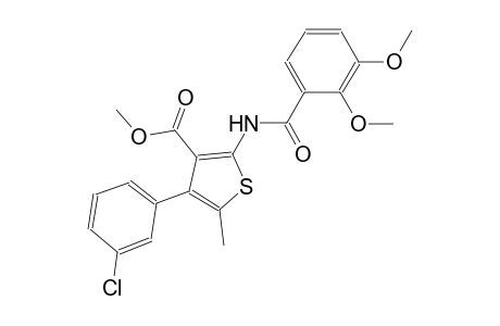 methyl 4-(3-chlorophenyl)-2-[(2,3-dimethoxybenzoyl)amino]-5-methyl-3-thiophenecarboxylate