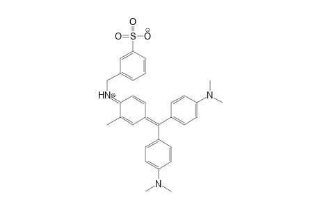 Benzenesulfonic acid, 3-[[[4-[bis[4-(dimethylamino)phenyl]methylene]-2-methyl-2,5-cyclohexadien-1-ylidene]amino]methyl]-