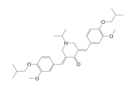 (3E,5E)-3,5-bis(4-isobutoxy-3-methoxybenzylidene)-1-isopropyl-4-piperidinone