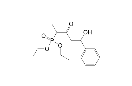 Phosphonic acid, (4-hydroxy-1-methyl-2-oxo-4-phenylbutyl)-, diethyl ester