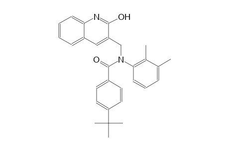 4-tert-butyl-N-(2,3-dimethylphenyl)-N-[(2-hydroxy-3-quinolinyl)methyl]benzamide