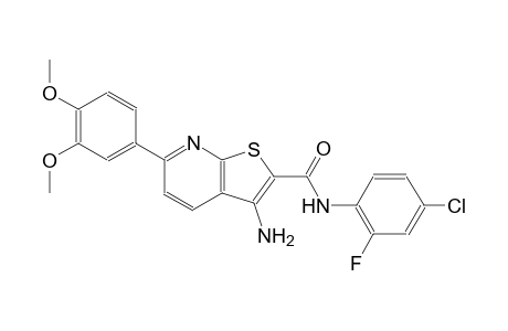 3-amino-N-(4-chloro-2-fluorophenyl)-6-(3,4-dimethoxyphenyl)thieno[2,3-b]pyridine-2-carboxamide