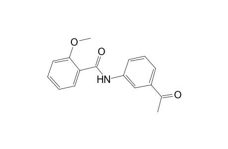 N-(3-acetylphenyl)-2-methoxybenzamide