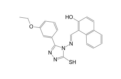 1-((E)-{[3-(3-ethoxyphenyl)-5-sulfanyl-4H-1,2,4-triazol-4-yl]imino}methyl)-2-naphthol