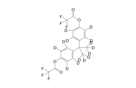 [2,3,5,6-tetradeuterio-4-[2,2,2-trideuterio-1-[2,3,5,6-tetradeuterio-4-(2,2,2-trifluoroacetyl)oxy-phenyl]-1-(trideuteriomethyl)ethyl]phenyl] 2,2,2-trifluoroacetate