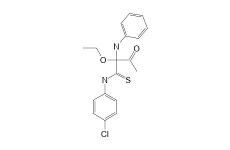 2-(ETHOXY-PHENYL-AMINO)-3-OXO-N-(4-CHLOROPHENYL)-THIOBUTYRAMIDE;CONFORMER-A