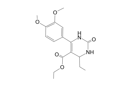 5-(Ethoxycarbonyl)-4-ethyl-6-[3',4'-dimethoxyphenyl]-3,4-dihydro-1,3-pyrimidine-2-one