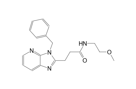 3H-imidazo[4,5-b]pyridine-2-propanamide, N-(2-methoxyethyl)-3-(phenylmethyl)-