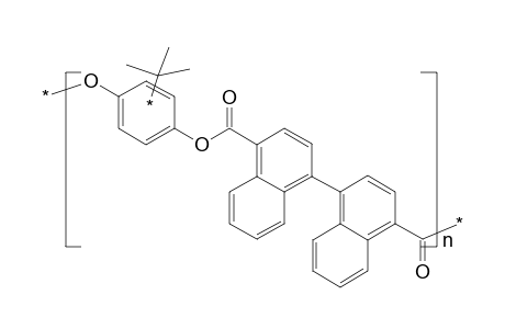 Polyester on the basis of tert-butylhydroquinone and 1,1'-binaphthyl-4,4'-dicarboxylic acid