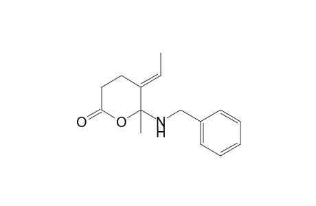 6-Benzylamino-5-[(E)-ethylidene]-6-methyltetrahydro-2H-pyranone