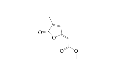 Acetic acid, (4-methyl-5-oxo-2(5H)-furanylidene)-, methyl ester, (Z)-