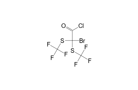 Bromo-bis(trifluoromethylsulfanyl)acetyl chloride