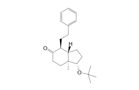 [1S,3aS,4S,7aS]-(+)-1-tert-Butoxy-4-(2'-phenylethyl)-7a-methyl-3a,4,7,7a-tetrahydro-5(6)-indan-5-one