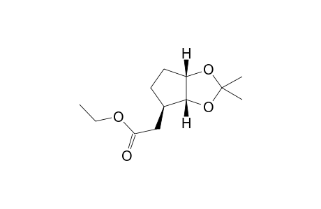 2-[(3aR,4R,6aS)-2,2-dimethyl-4,5,6,6a-tetrahydro-3aH-cyclopenta[d][1,3]dioxol-4-yl]acetic acid ethyl ester