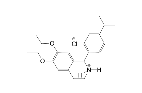 isoquinolinium, 6,7-diethoxy-1,2,3,4-tetrahydro-1-[4-(1-methylethyl)phenyl]-, chloride