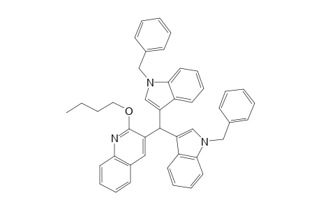 3-(Bis(1-benzyl-1H-indol-3-yl)methyl)-2-butoxyquinoline