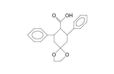 trans-2,6-Diphenyl-4,4-ethylenedioxycyclohexane-1-carboxylic-acid