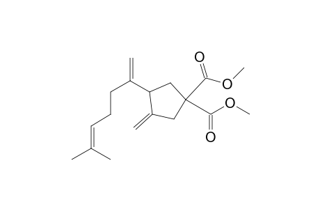 (Z)-Dimethyl 3-methylene-4-(6-methylhepta-1,5-dien-2-yl)cyclopentane-1,1-dicarboxylate
