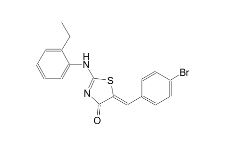 (5Z)-5-(4-bromobenzylidene)-2-(2-ethylanilino)-1,3-thiazol-4(5H)-one