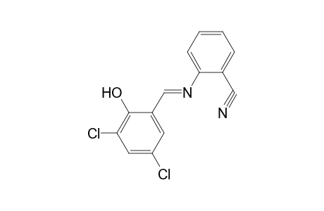 2-([(E)-(3,5-Dichloro-2-hydroxyphenyl)methylidene]amino)benzonitrile
