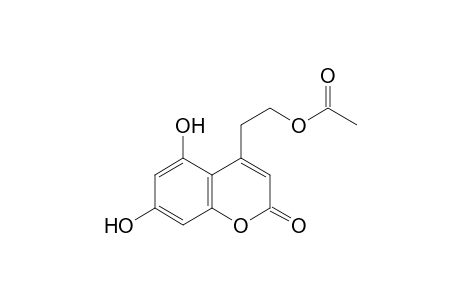 Acetic acid 2-(5,7-dihydroxy-2-oxo-2H-chromen-4-yl)-ethyl ester