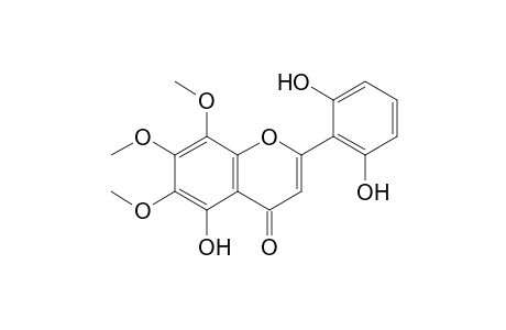 2-(2,6-dihydroxyphenyl)-5-hydroxy-6,7,8-trimethoxy-1-benzopyran-4-one