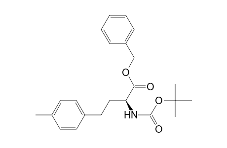 (2S)-2-(tert-butoxycarbonylamino)-4-(p-tolyl)butyric acid benzyl ester