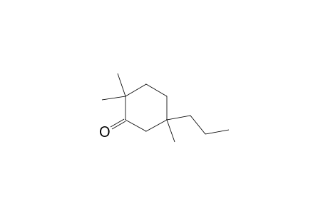 2,2,5-trimethyl-5-propyl-1-cyclohexanone