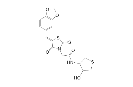 3-thiazolidineacetamide, 5-(1,3-benzodioxol-5-ylmethylene)-4-oxo-N-[(3S,4R)-tetrahydro-4-hydroxythienyl]-2-thioxo-, (5Z)-