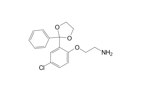 Ethanamine, 2-[4-chloro-2-(2-phenyl-1,3-dioxolan-2-yl)phenoxy]-