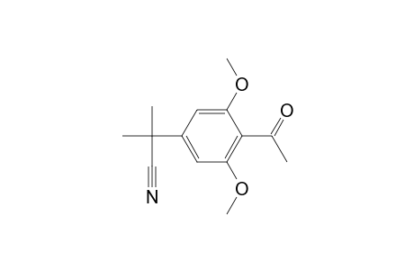 Benzeneacetonitrile, 4-acetyl-3,5-dimethoxy-.alpha.,.alpha.-dimethyl-
