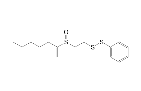 (2-hept-1-en-2-ylsulfinylethyldisulfanyl)benzene