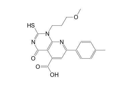 pyrido[2,3-d]pyrimidine-5-carboxylic acid, 1,4-dihydro-2-mercapto-1-(3-methoxypropyl)-7-(4-methylphenyl)-4-oxo-