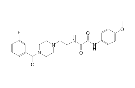 ethanediamide, N~1~-[2-[4-(3-fluorobenzoyl)-1-piperazinyl]ethyl]-N~2~-(4-methoxyphenyl)-