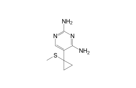 5-(1-Methylsulfanylcyclopropyl)pyrimidine-2,4-diamine