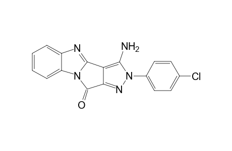 1-Amino-2-(p-chlorophenyl)pyrazolo[3,4:4',3']pyrrolo[1,2-a]benzimidazol-4-one