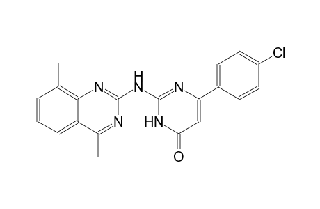 4(3H)-pyrimidinone, 6-(4-chlorophenyl)-2-[(4,8-dimethyl-2-quinazolinyl)amino]-