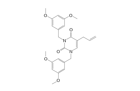 1,3-bis[(3,5-dimethoxyphenyl)methyl]-5-prop-2-enyl-pyrimidine-2,4-dione