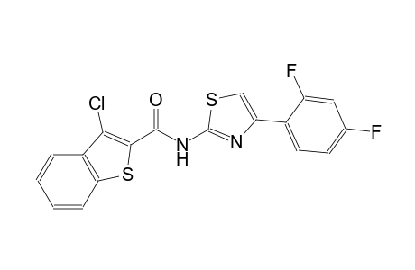 3-chloro-N-[4-(2,4-difluorophenyl)-1,3-thiazol-2-yl]-1-benzothiophene-2-carboxamide