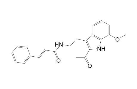 2-Acetyl-3-(2-cinnamido)ethyl-7-methoxyindole