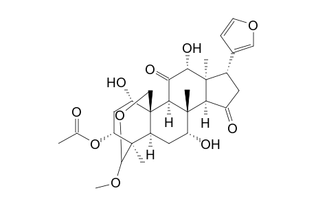 (1S,3R,4R,5R,7R,8S,9S,10S,12R,13S,14S,17R)-17-(Furan-3-yl)-hexadecahydro-1,7,12-trihydroxy-20-methoxy-4,8,13-trimethyl-11,15-dioxo-4,10-(methanooxymethano)cyclopenta[a]phenanthren-3-yl Acetate