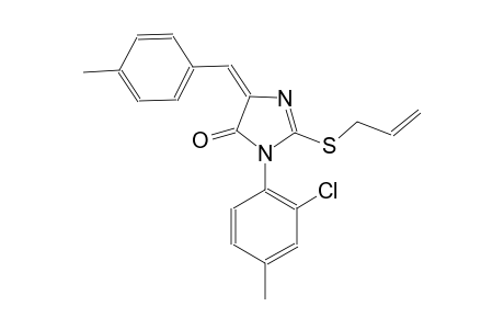 4H-imidazol-4-one, 3-(2-chloro-4-methylphenyl)-3,5-dihydro-5-[(4-methylphenyl)methylene]-2-(2-propenylthio)-, (5E)-
