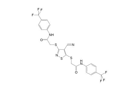 2-[4-cyano-3-[2-oxo-2-[4-(trifluoromethyl)anilino]ethyl]sulfanyl-isothiazol-5-yl]sulfanyl-N-[4-(trifluoromethyl)phenyl]acetamide