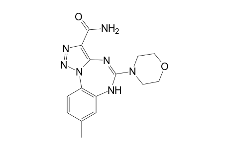 3-Carboxamido-8-methyl-1,2,3-triazolo[1,5-a]-(1,3,5)-benzotriazepine-5-morpholine